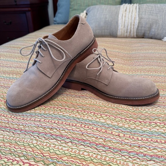 Jos A Banks Gray Derby Shoes with Suede Upper and Rubber Sole Size 10.5M - Picture 6 of 10